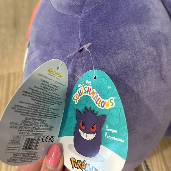Pokémon Gengar Squishmallow 11” Stuffed Toy Animal NWT - Picture 6 of 6